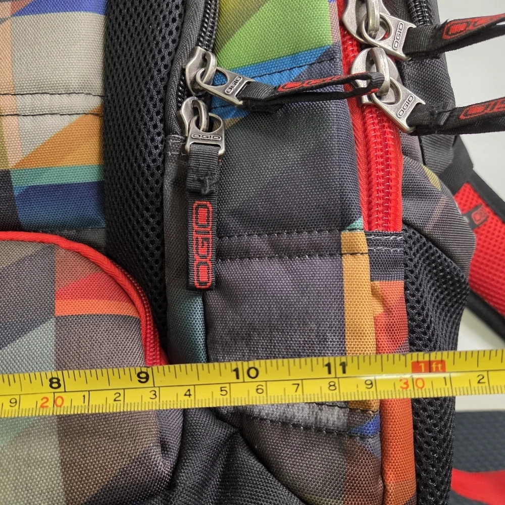 OGIO Urban Large 17” Laptop Backpack Black Spectrometric Multicolor Pattern